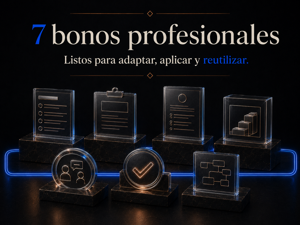 Siete bonos profesionales listos para reutilizar
